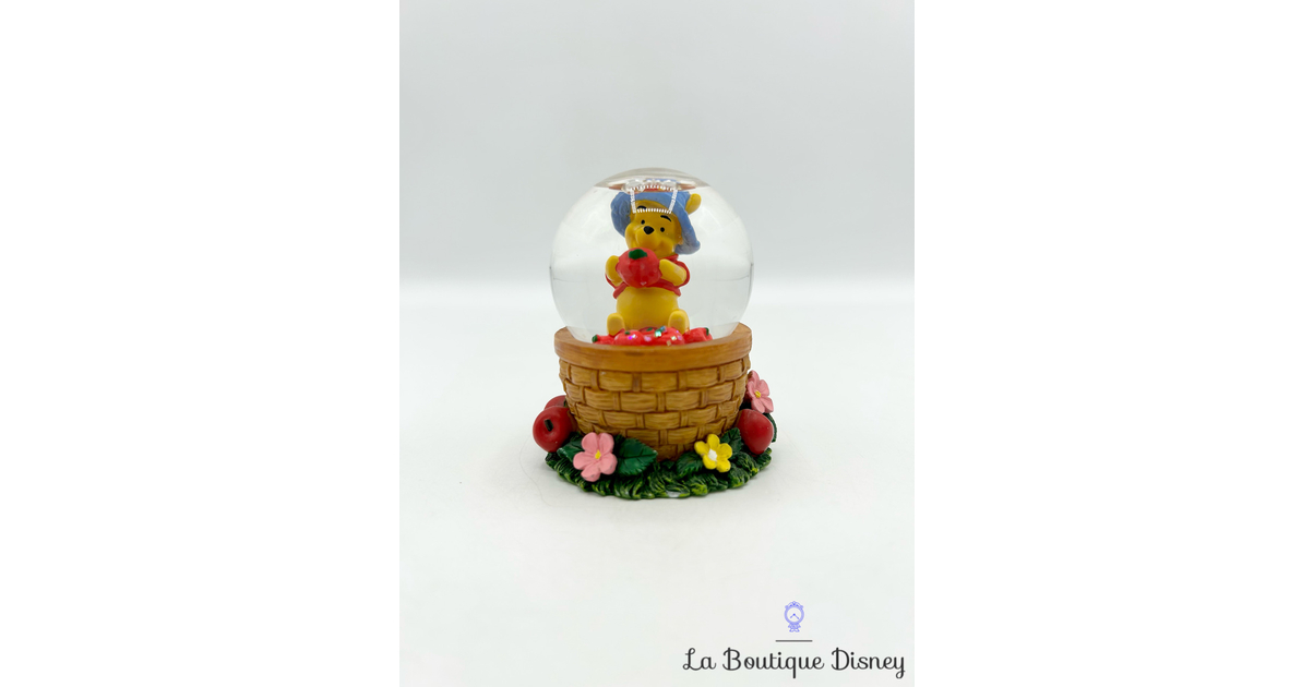 Boule à neige Winnie l'ourson Pomme Disney Store Snow globe fruit